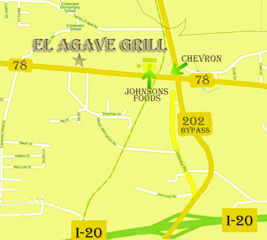 El Ageve Grill Map